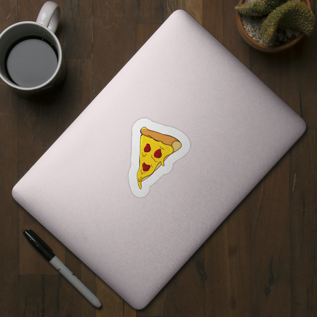 Happy Pizza Slice by Kacica